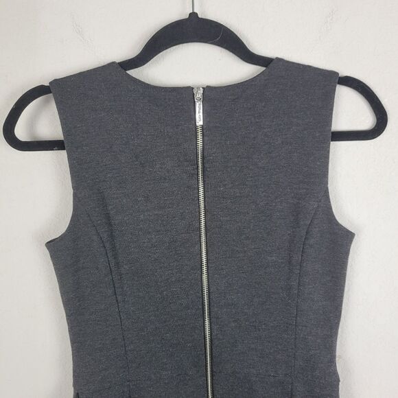 MICHAEL Michael Kors Lined Sleeveless Gray Dress - Picture 5 of 10